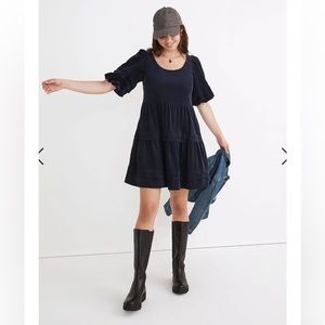 NWT Madewell tiered corduroy minidress